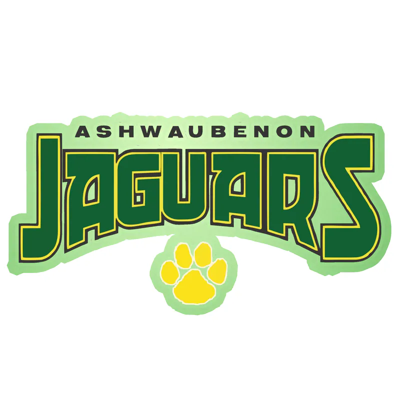 Ashwaubenon Jaguars - Glow in the Dark Vinyl Decal - Custom Size