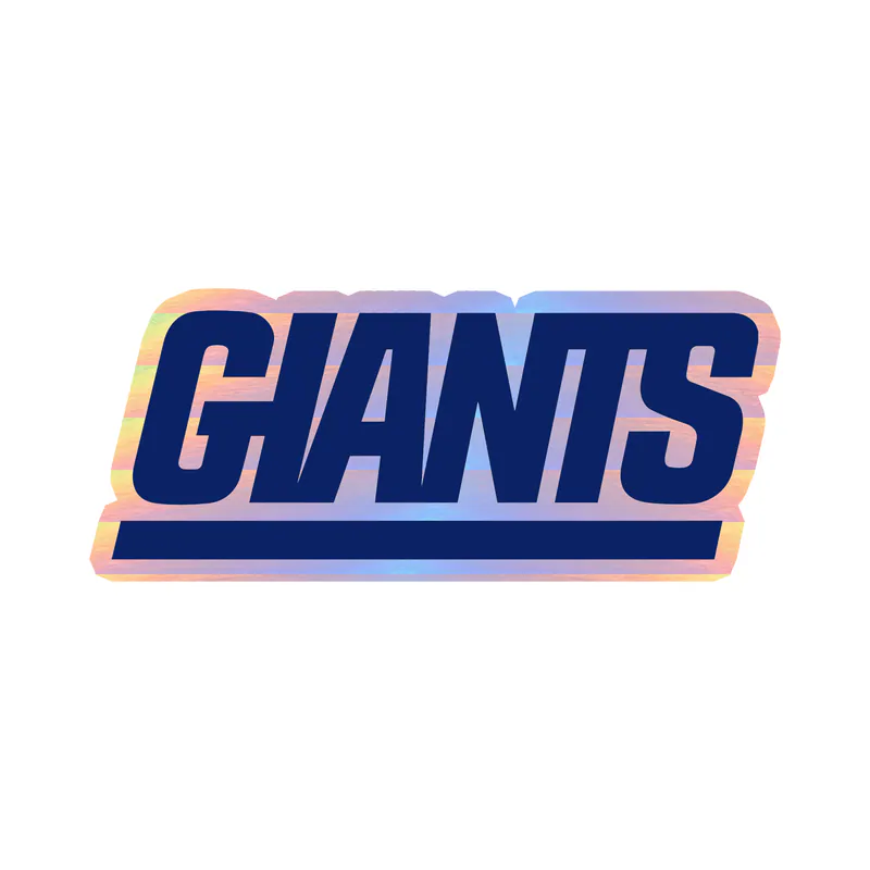New York Giants - Dark Blue Giants - Holographic Vinyl Sticker - Custom Size