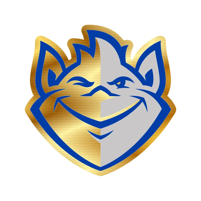 Saint Louis Billikens - Gold Chrome Vinyl Decal - Custom Size