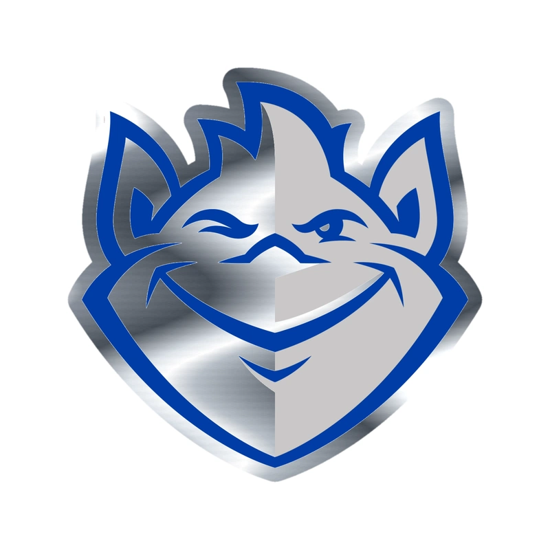 Saint Louis Billikens - Silver Chrome Vinyl Decal - Custom Size