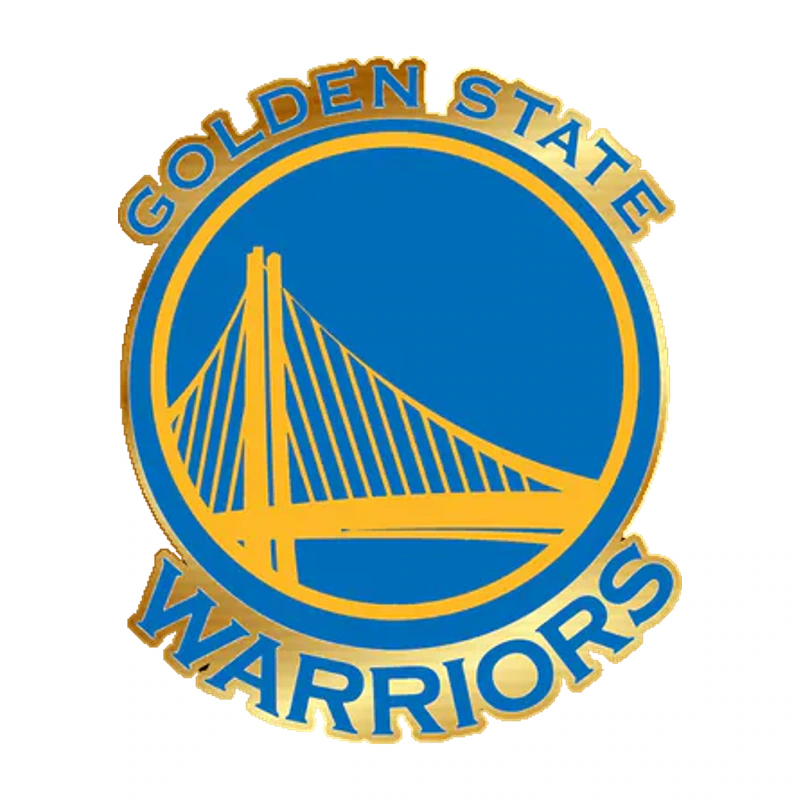 Golden State Warriors - Image 6 - Gold Chrome Vinyl Sticker - Custom Size