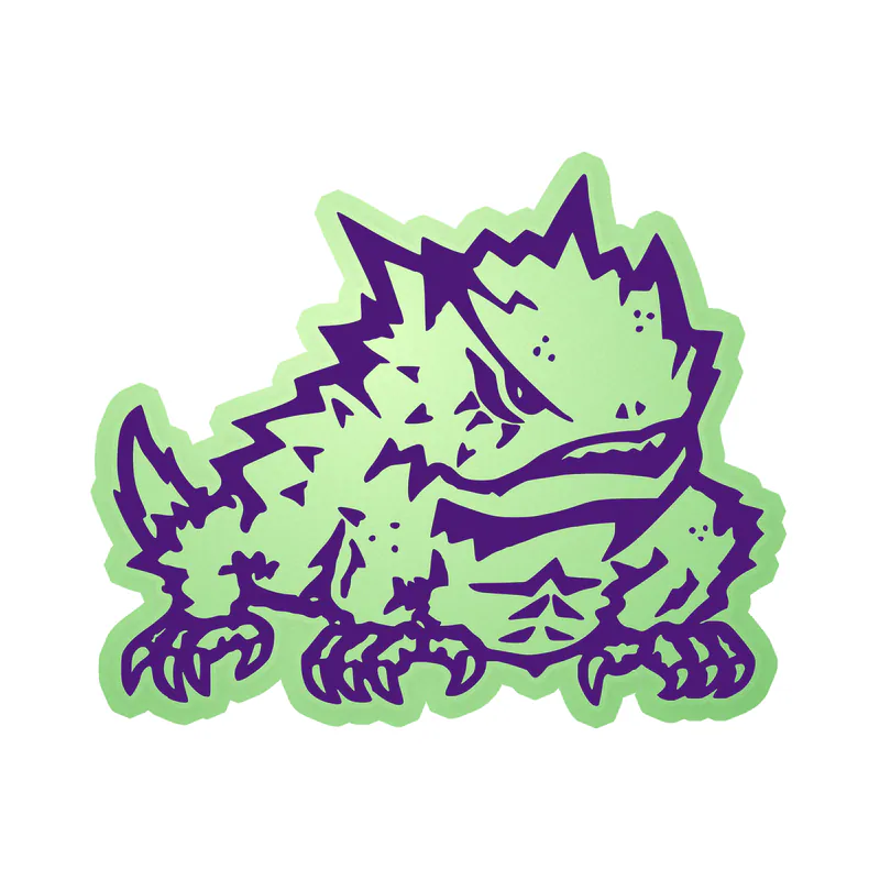 TCU Horned Frogs - Image 6 - Glow in the Dark Vinyl Decal - Custom Size