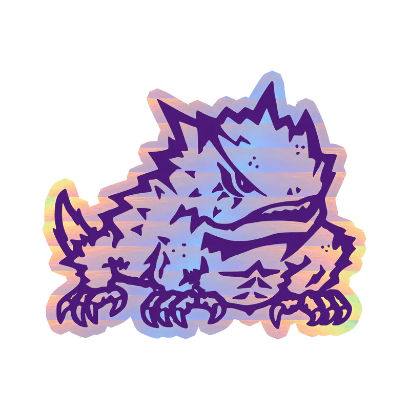 TCU Horned Frogs - Image 6 - Holographic Vinyl Decal - Custom Size