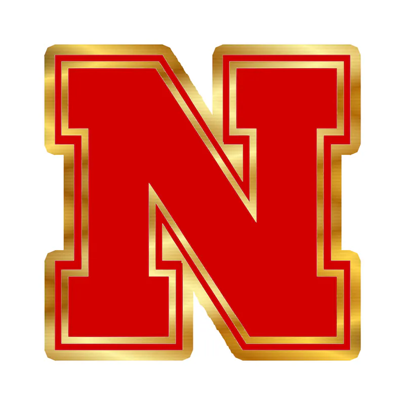 Nebraska Cornhuskers - Image 1 - Gold Chrome Vinyl Decal - Custom Size