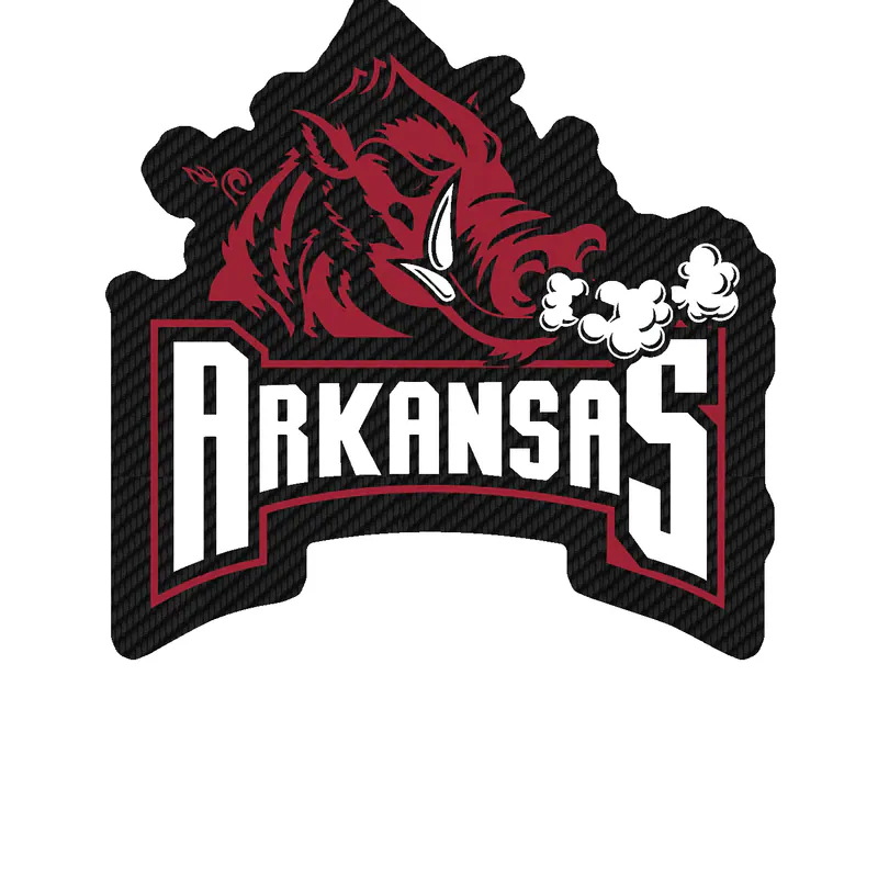 Arkansas Razorbacks - Image 18 - Carbon Fiber Vinyl Decal - Custom Size