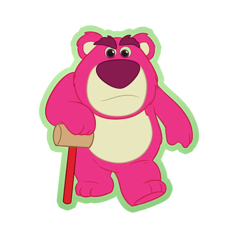 Toy Story Lots-O'-Huggin' Bear Glow in the Dark Vinyl Sticker - Custom Size