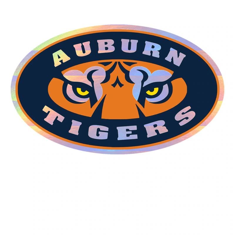 Auburn Tigers - Image 3 - Holographic Vinyl Decal - Custom Size