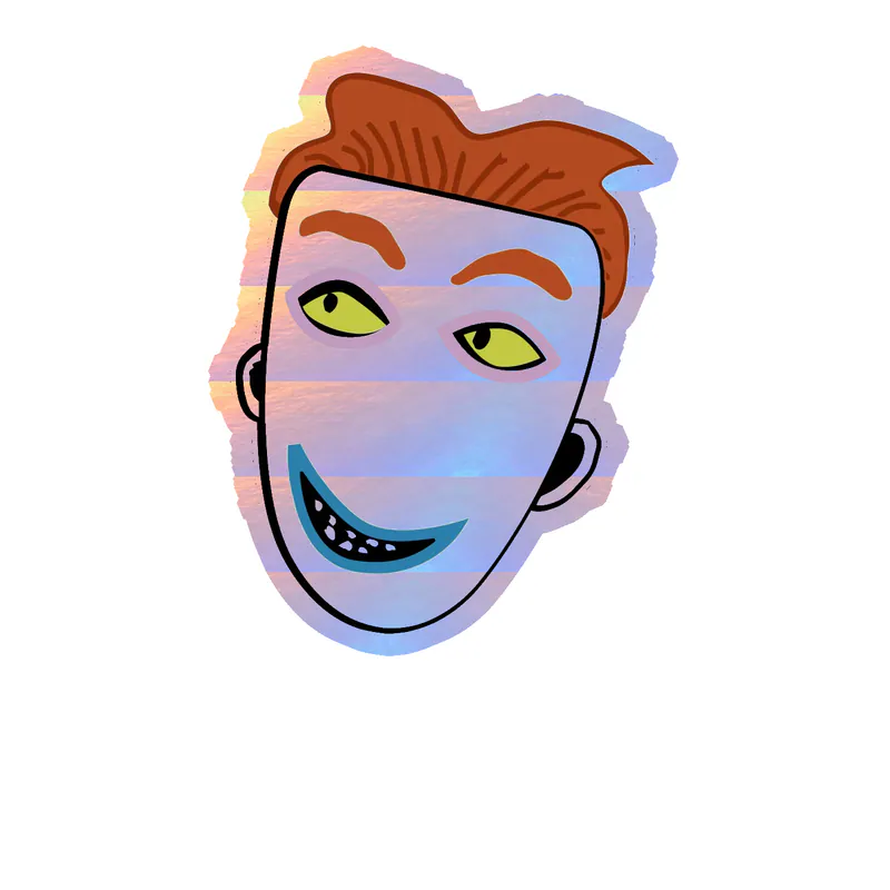 Nightmare Before Christmas Holographic Vinyl Sticker - Custom Size