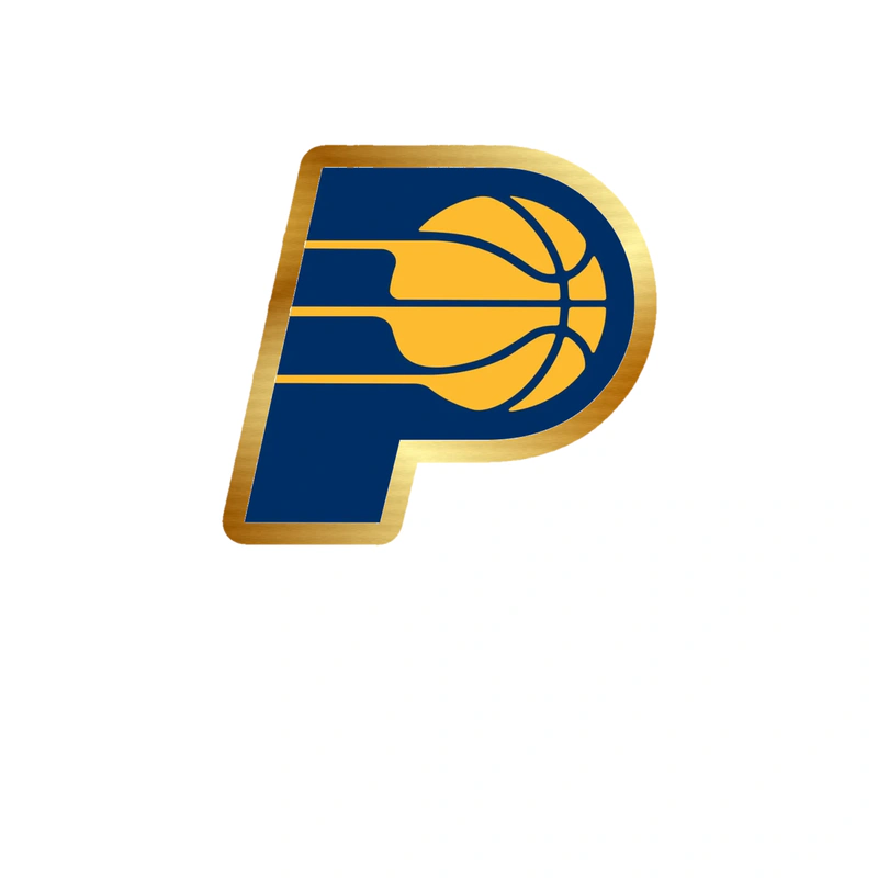 Indiana Pacers - Image 6 - Gold Chrome Vinyl Sticker - Custom Size