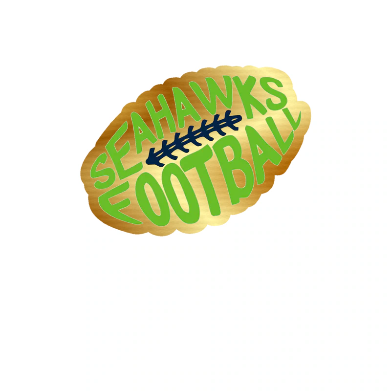Seattle Seahawks - Image 7 - Gold Chrome Vinyl Sticker - Custom Size