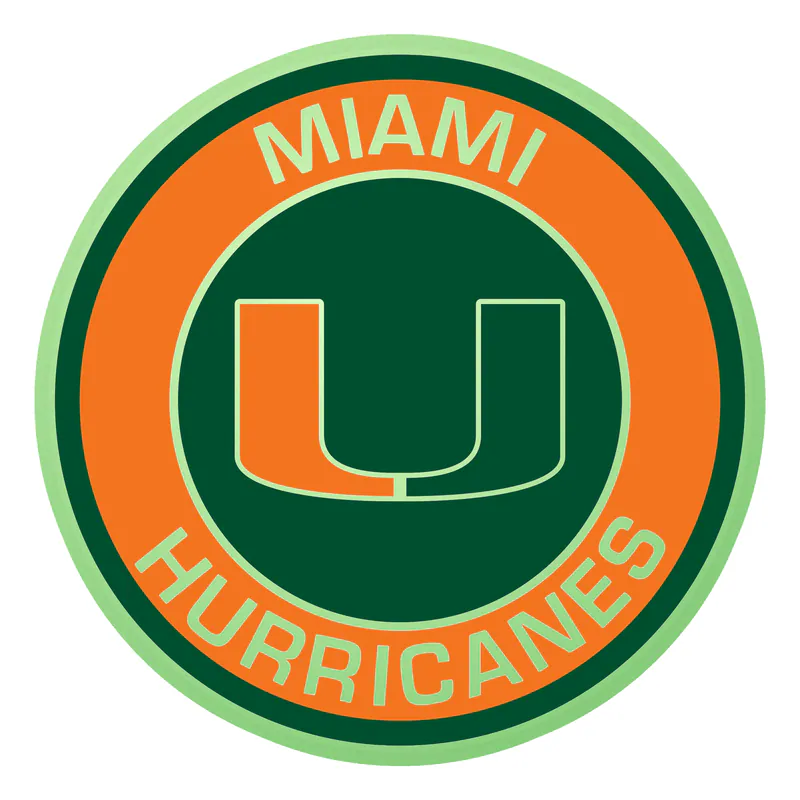 Miami Hurricanes - Image 3 - Glow in the Dark Vinyl Decal - Custom Size