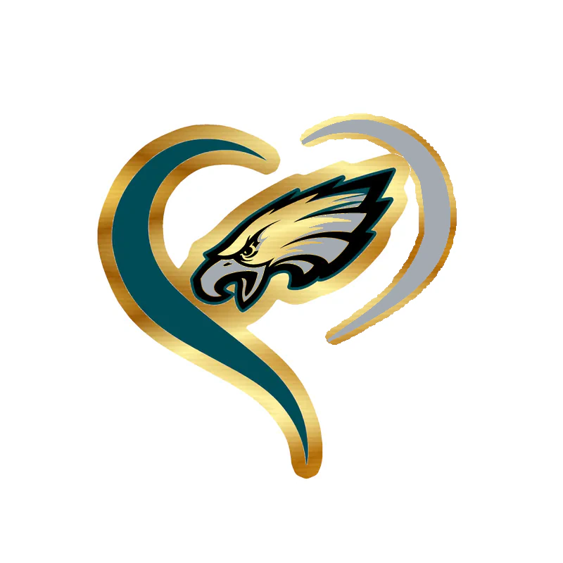 Philadelphia Eagles - Image 7 - Gold Chrome Vinyl Sticker - Custom Size