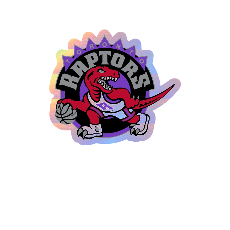 Toronto Raptors - Image 7 - Holographic Vinyl Sticker - Custom Size