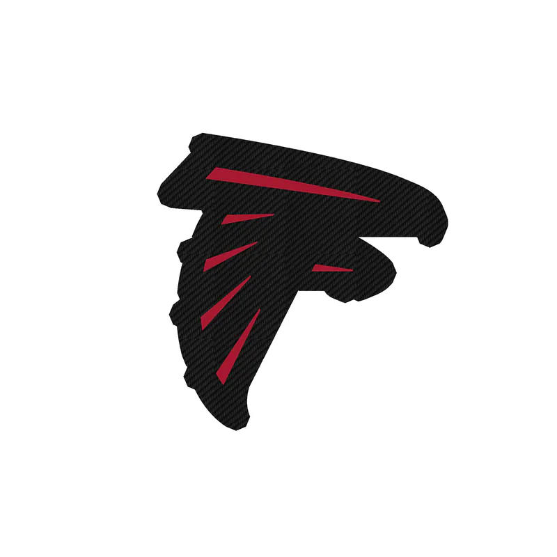 Atlanta Falcons - Falcon - Image 2 - Carbon Fiber Vinyl Sticker - Custom Size