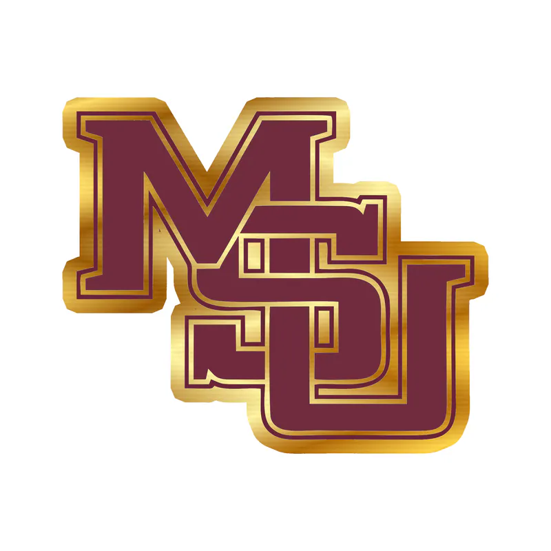 Mississippi State Bulldogs - Image 1 - Gold Chrome Vinyl Decal - Custom Size