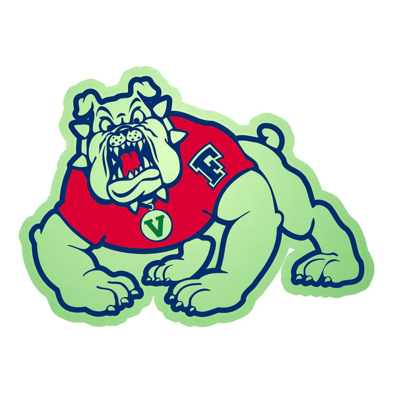 Fresno State Bulldogs - Image 1 - Glow in the Dark Vinyl Decal - Custom Size