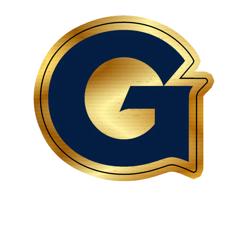 Georgetown University Hoyas - Image 2 - Gold Chrome Vinyl Decal - Custom Size