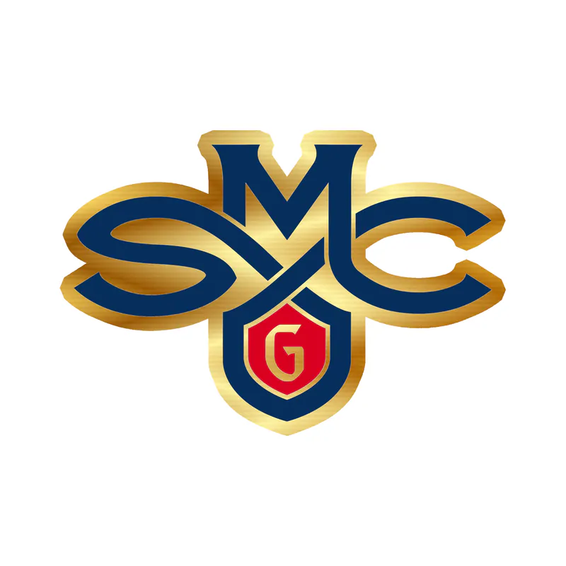 Saint Mary's Gael - SMC - Gold Chrome Vinyl Decal - Custom Size