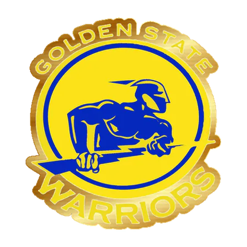 Golden State Warriors - Image 8 - Gold Chrome Vinyl Sticker - Custom Size