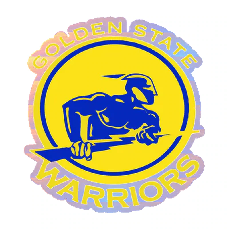 Golden State Warriors - Image 8 - Holographic Vinyl Sticker - Custom Size