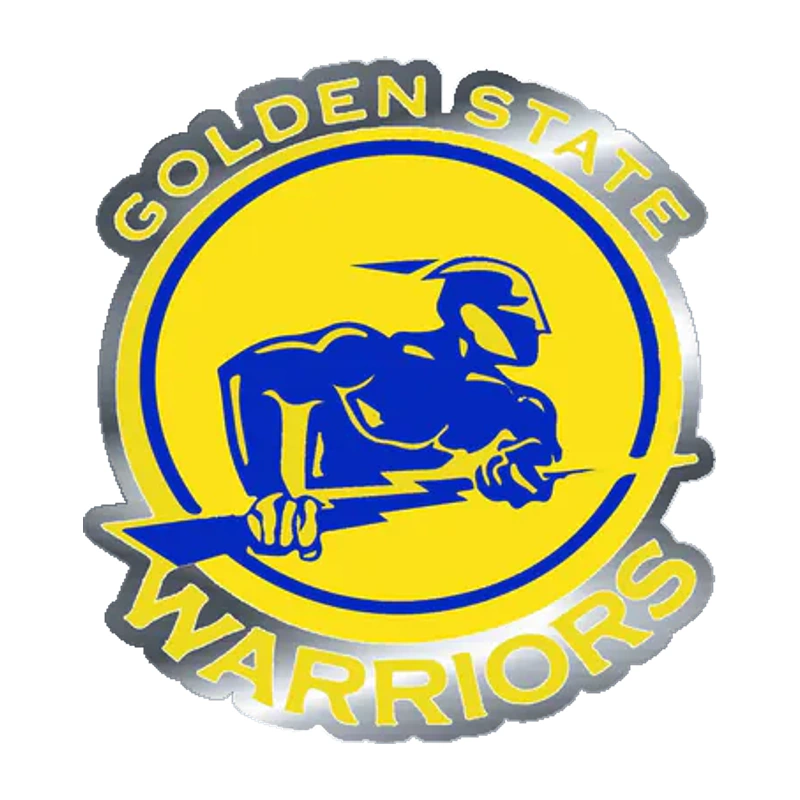 Golden State Warriors - Image 8 - Silver Chrome Vinyl Sticker - Custom Size