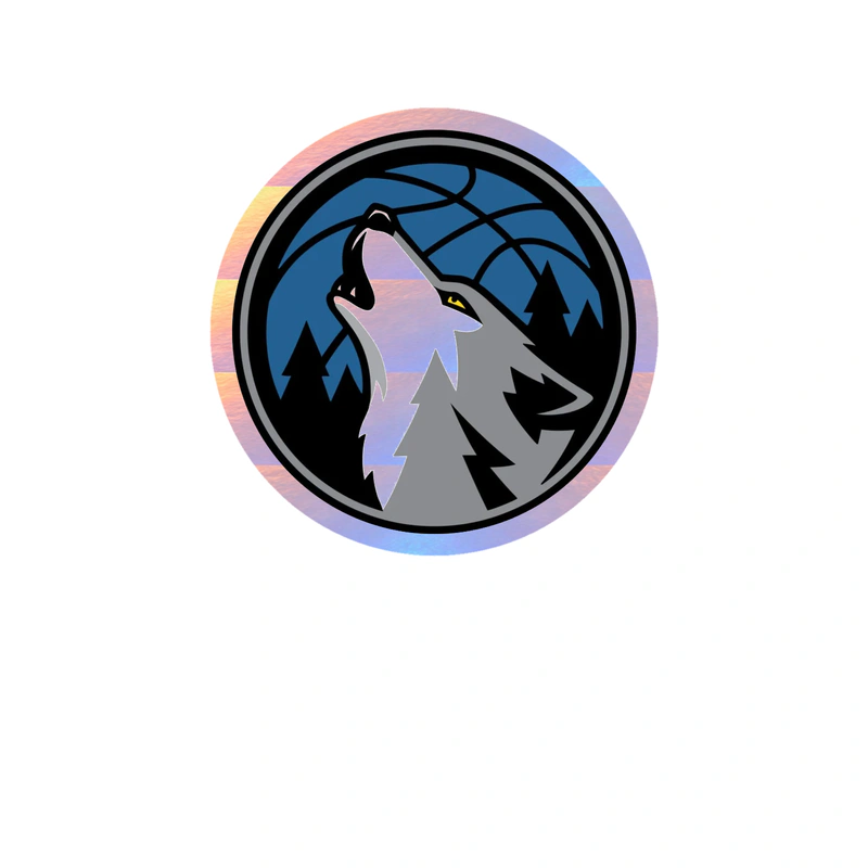 Minnesota Timberwolves - Image 3 - Holographic Vinyl Sticker - Custom Size