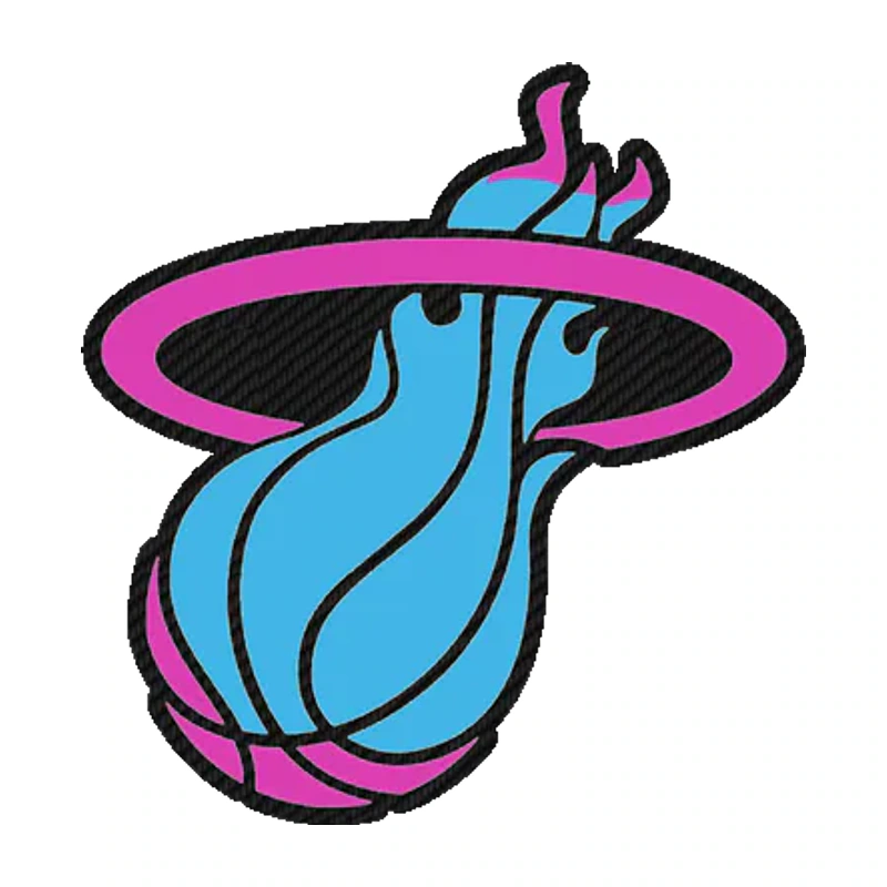 Miami Heat - Image 4 - Carbon Fiber Vinyl Sticker - Custom Size