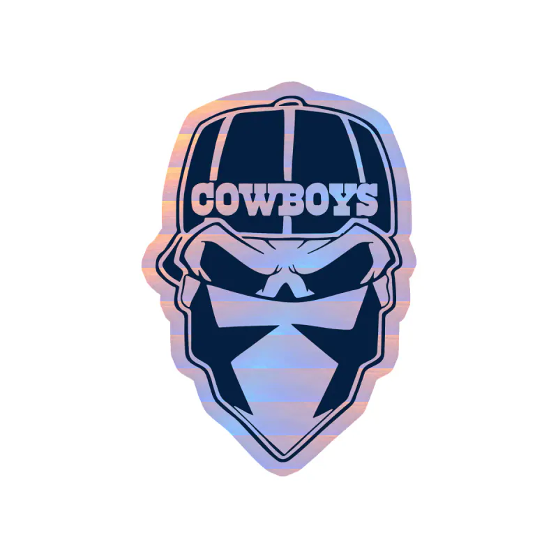 Dallas Cowboys Holographic Vinyl Sticker - Custom Size