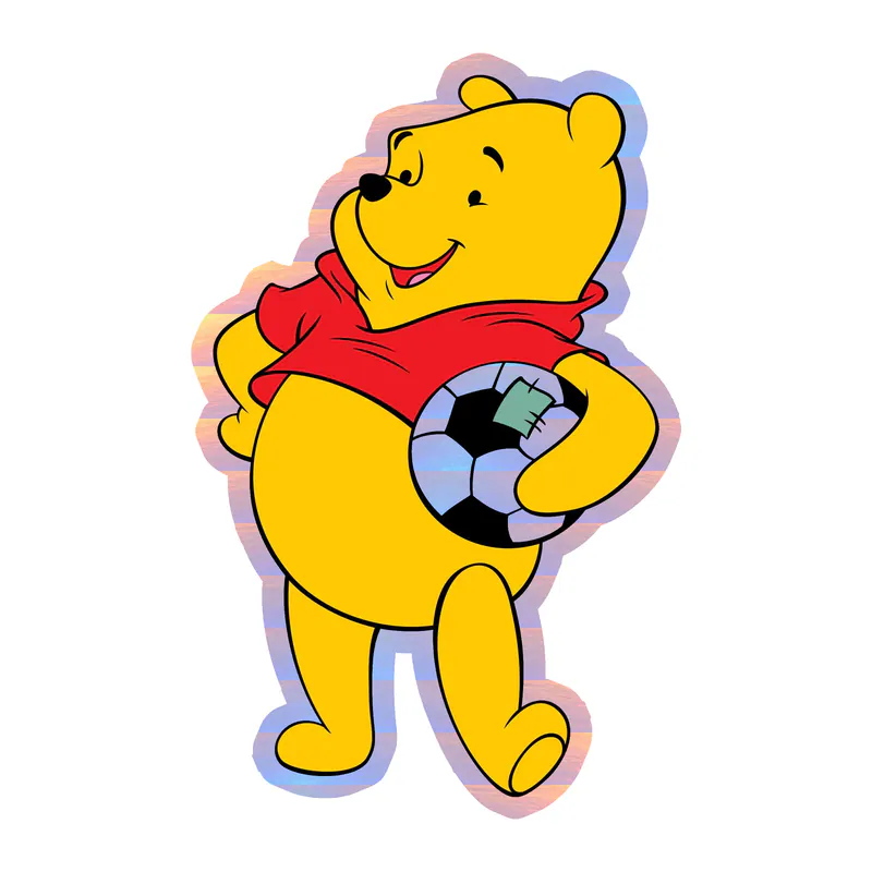 Winnie The Pooh - Holographic Vinyl Sticker - Custom Size