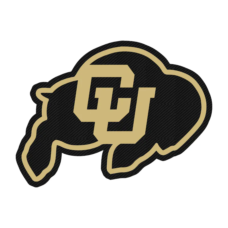 Colorado Buffaloes - Image 1 - Carbon Fiber Vinyl Decal - Custom Size