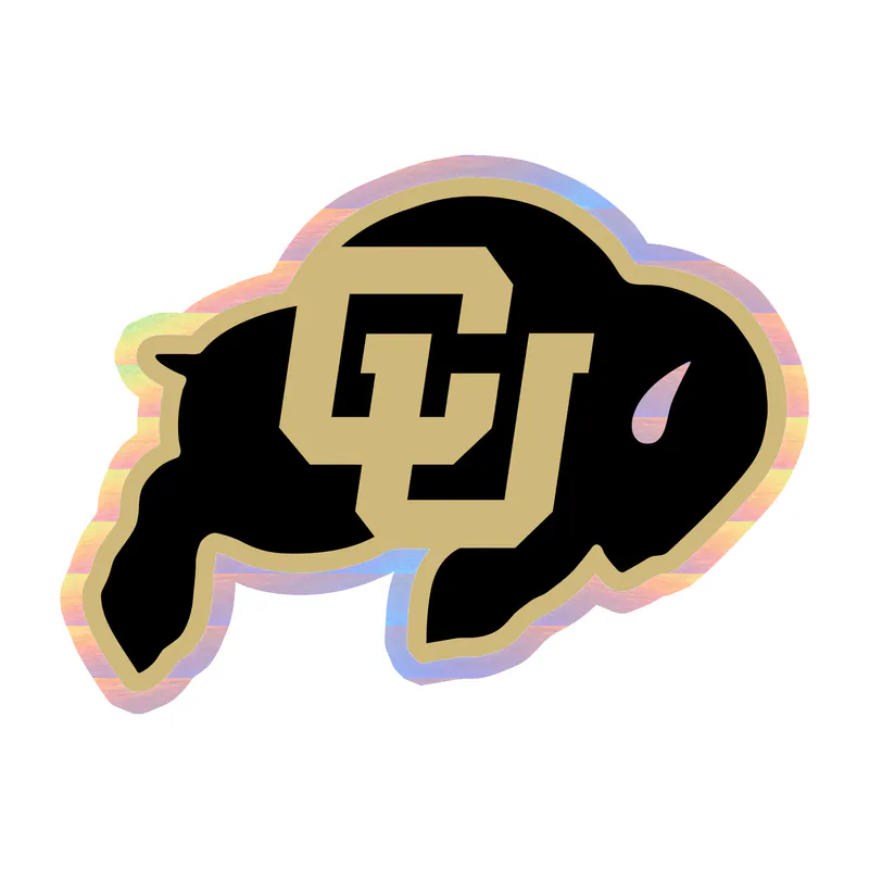 Colorado Buffaloes - Image 1 - Holographic Vinyl Decal - Custom Size