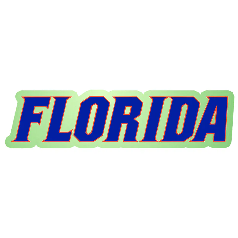 Florida Gators - Image 1 - Glow in the Dark Vinyl Decal - Custom Size