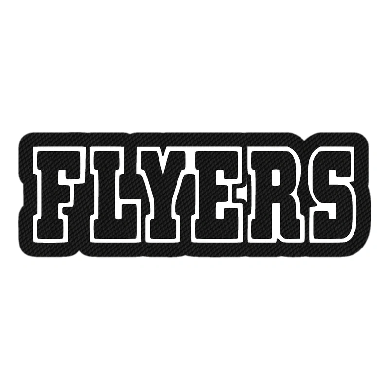 Philadelphia Flyers - Image 2 - Carbon Fiber Vinyl Sticker - Custom Size