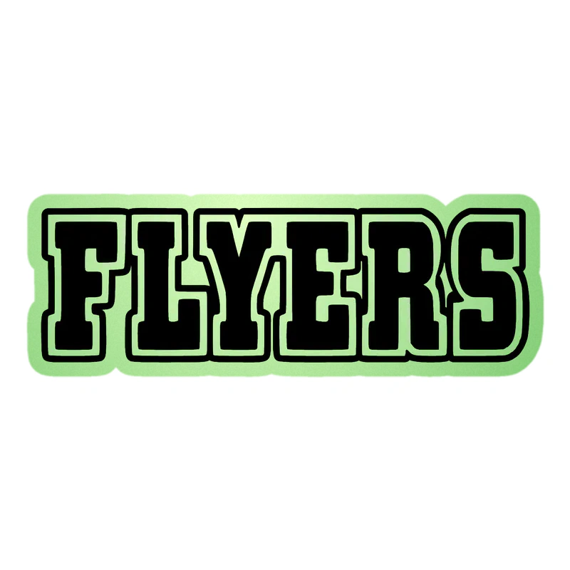 Philadelphia Flyers - Image 2 - Glow in the Dark Vinyl Sticker - Custom Size