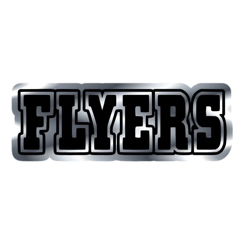 Philadelphia Flyers - Image 2 - Silver Chrome Vinyl Sticker - Custom Size