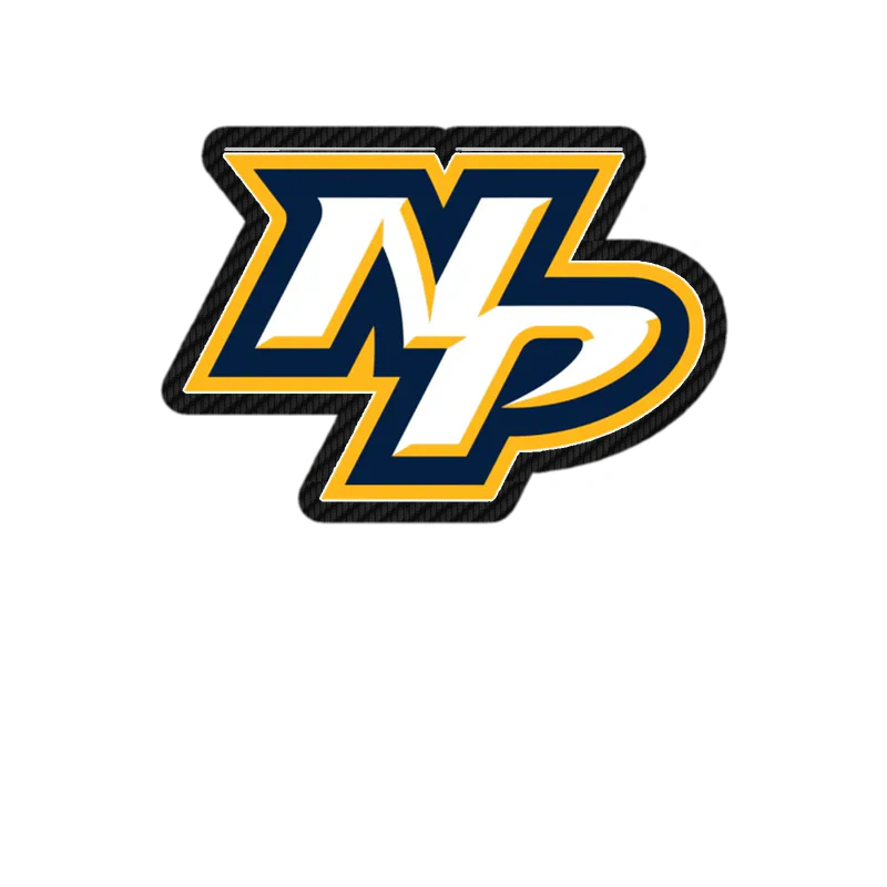 Nashville Predators - NP - Carbon Fiber Vinyl Sticker - Custom Size