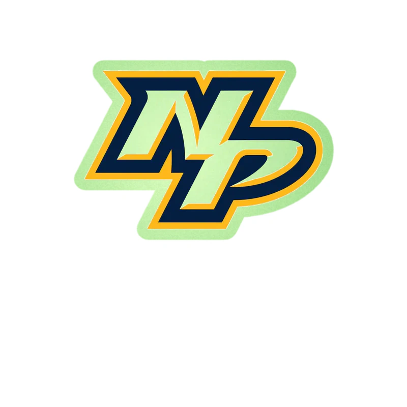 Nashville Predators - NP - Glow in the Dark Vinyl Sticker - Custom Size