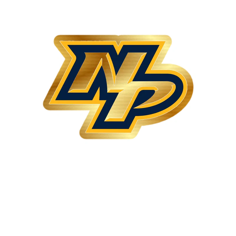 Nashville Predators - NP - Gold Chrome Vinyl Sticker - Custom Size