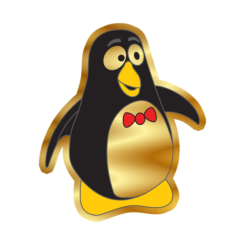 Toy Story Wheezy Gold Chrome Vinyl Sticker - Custom Size