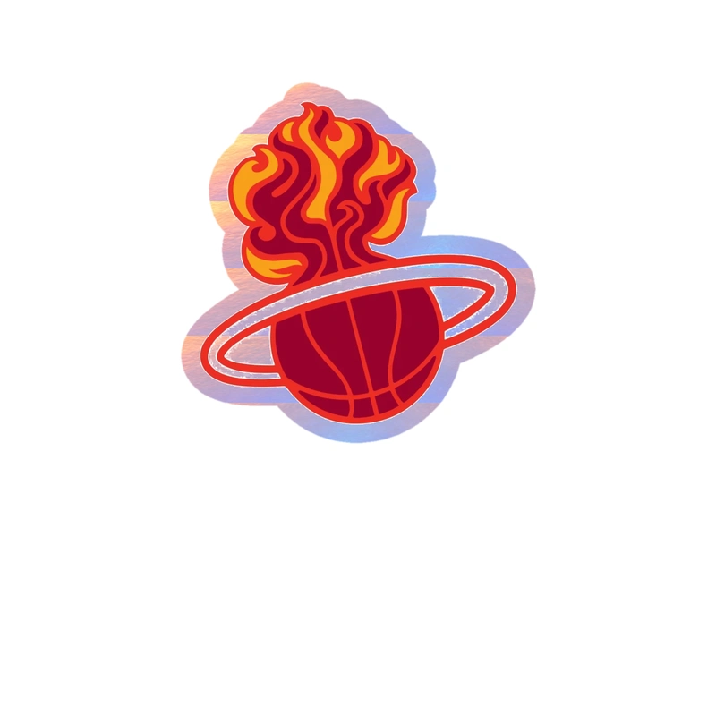 Miami Heat - Image 9 - Holographic Vinyl Sticker - Custom Size