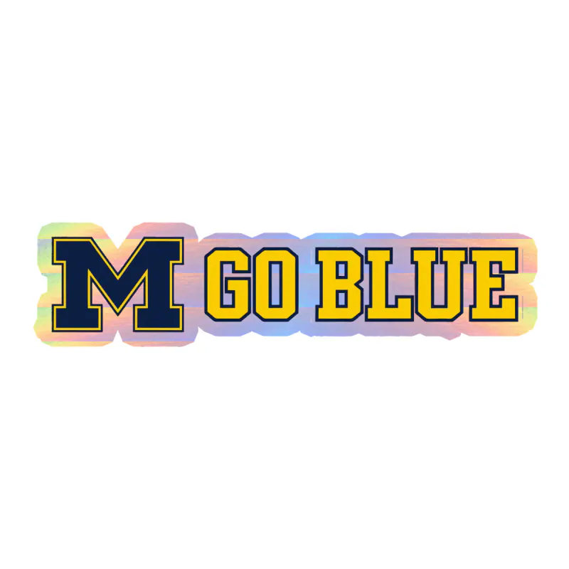 Michigan Wolverines - Image 9 - Holographic Vinyl Decal - Custom Size