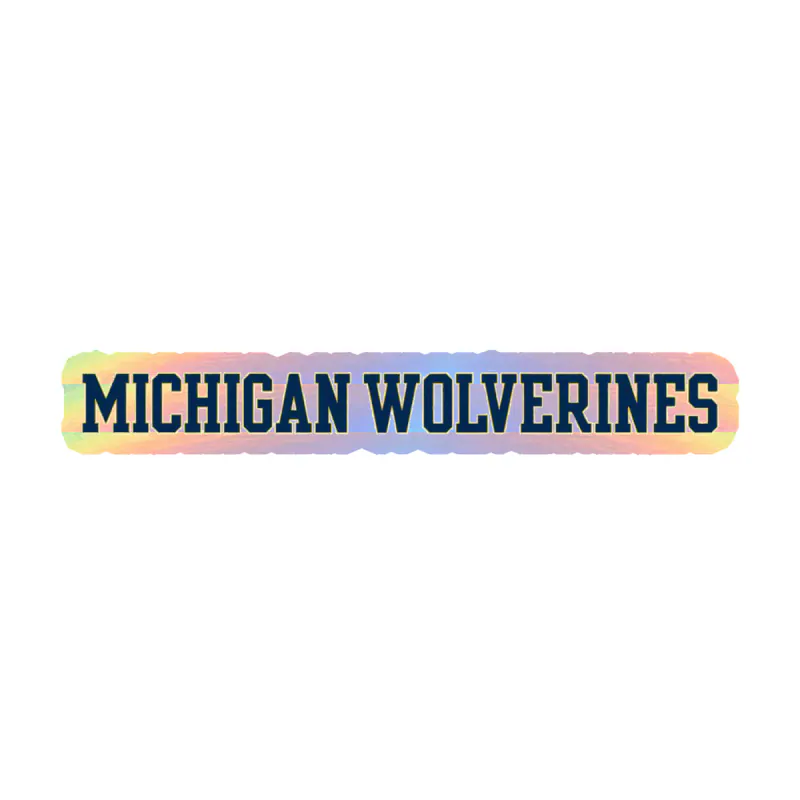 Michigan Wolverines - Image 6 - Holographic Vinyl Decal - Custom Size