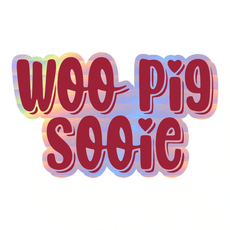 Arkansas Razorbacks - Image 15 - Holographic Vinyl Decal - Custom Size
