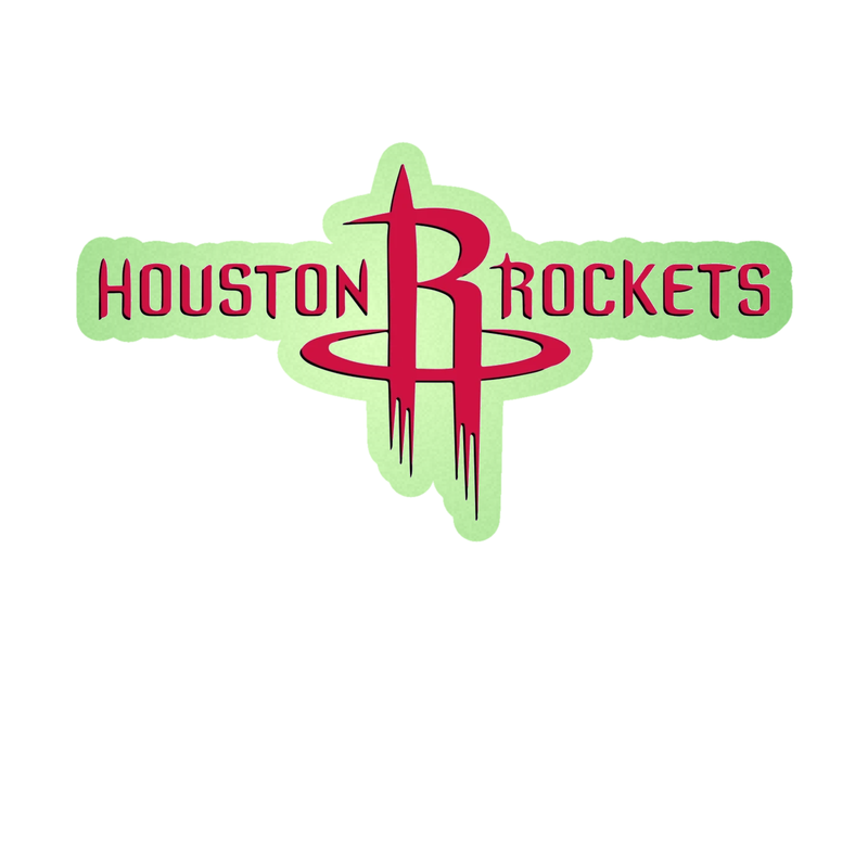 Houston Rockets - Image 2 - Glow in the Dark Vinyl Sticker - Custom Size
