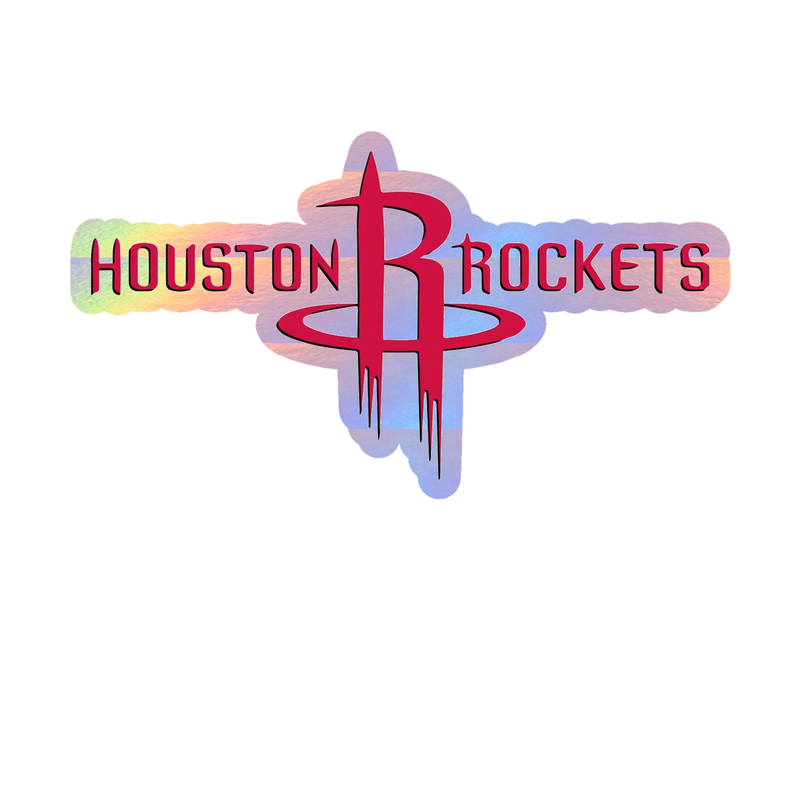 Houston Rockets - Image 2 - Holographic Vinyl Sticker - Custom Size