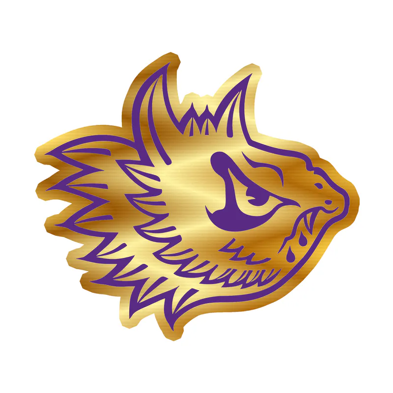 TCU Horned Frogs - Image 3 - Gold Chrome Vinyl Decal - Custom Size