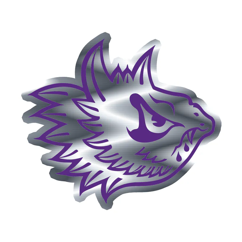 TCU Horned Frogs - Image 3 - Silver Chrome Vinyl Decal - Custom Size