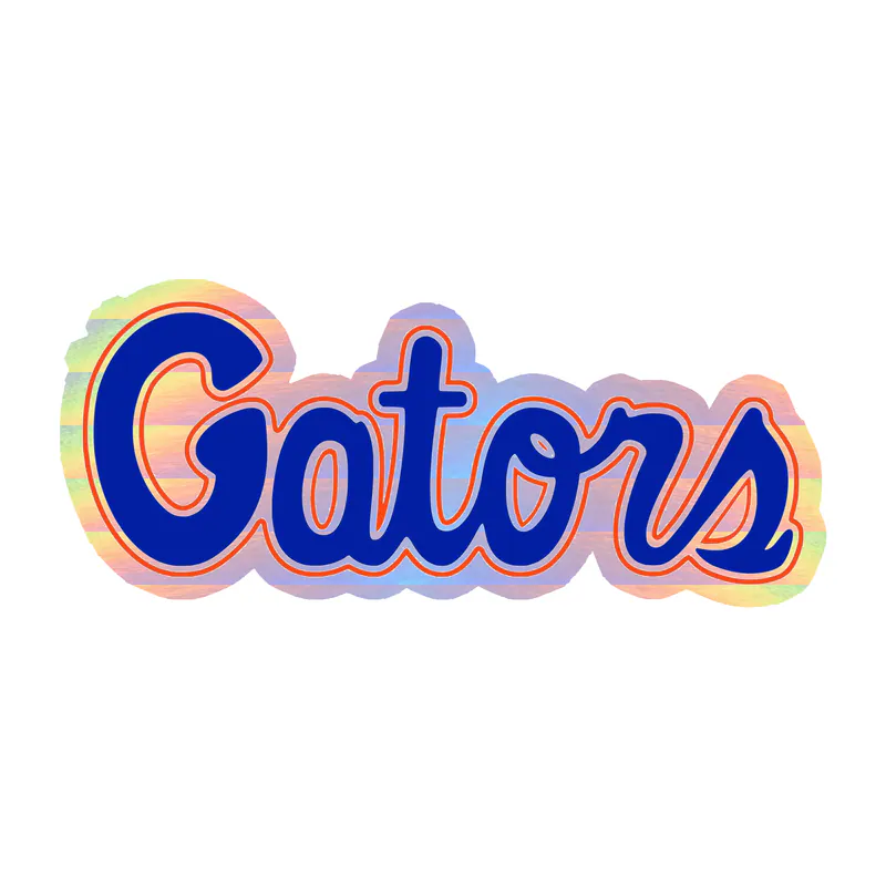Florida Gators - Image 8 - Holographic Vinyl Decal - Custom Size