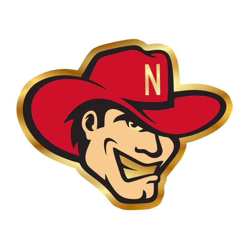 Nebraska Cornhuskers Herbie Gold Chrome Vinyl Decal - Custom Size