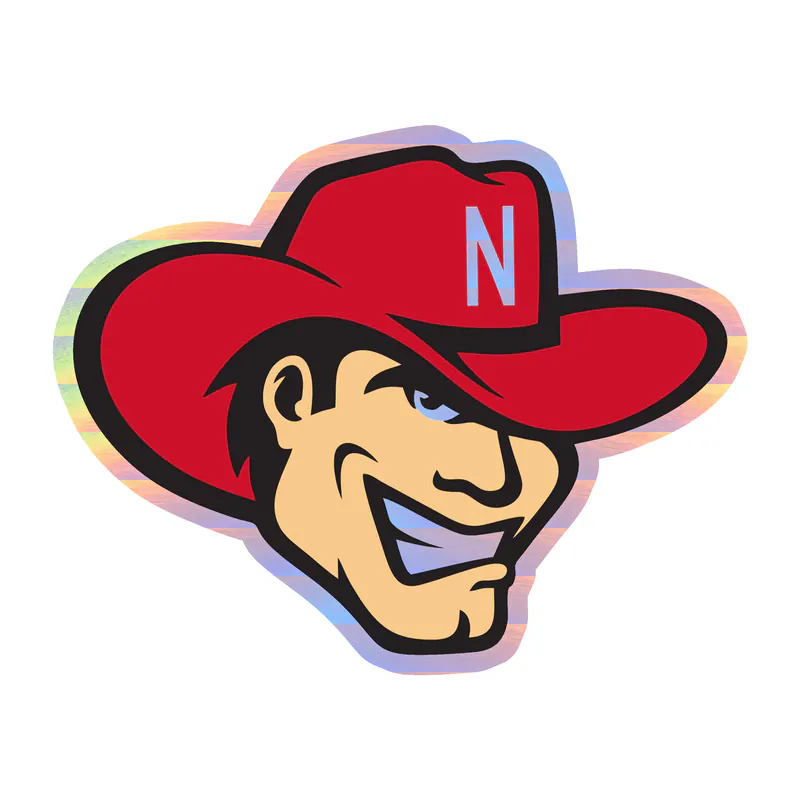 Nebraska Cornhuskers Herbie Holographic Vinyl Decal - Custom Size